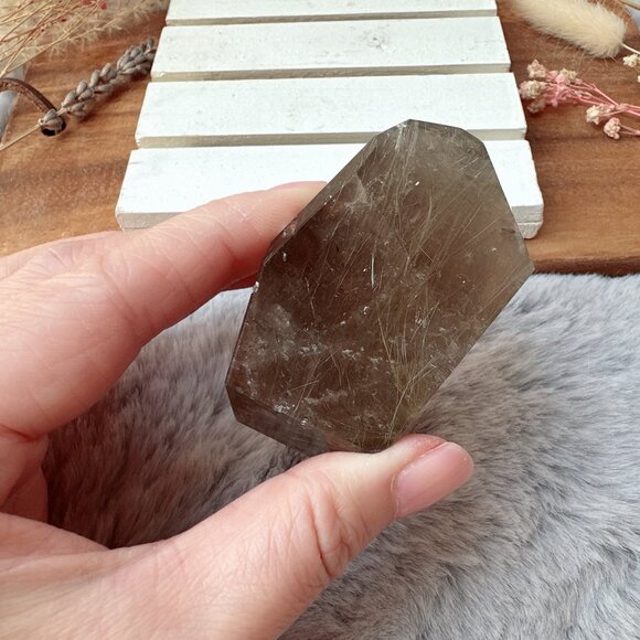 Gorgeous Rutilated Quartz Free Form - Picture 7 of 7